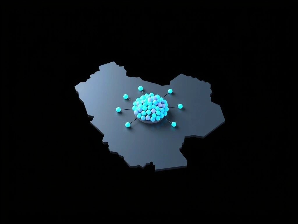 Indicative coverage map of Qatar showing network density